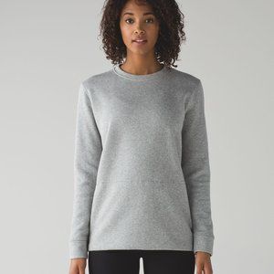 Lululemon Yes Fleece Side Zip Grey Sweatshirt Size 4